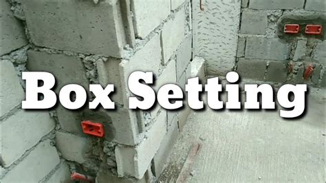 electrical box for cinder block|electrical junction box installation.